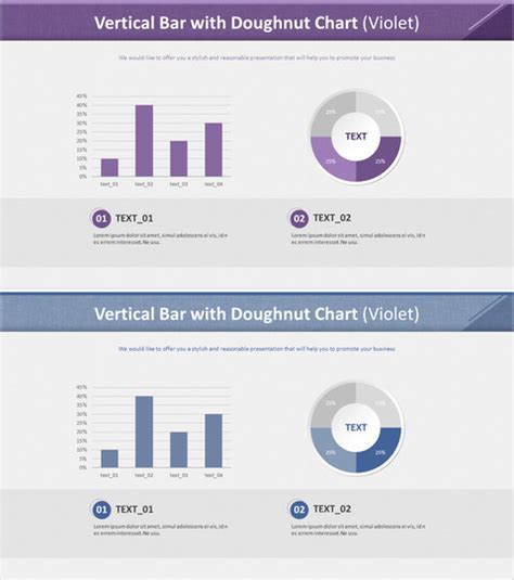 Doughnut Chart With Context Violet