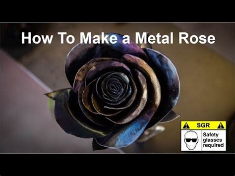 The most common cut out rose material is metal. How to Make a Metal Rose - YouTube