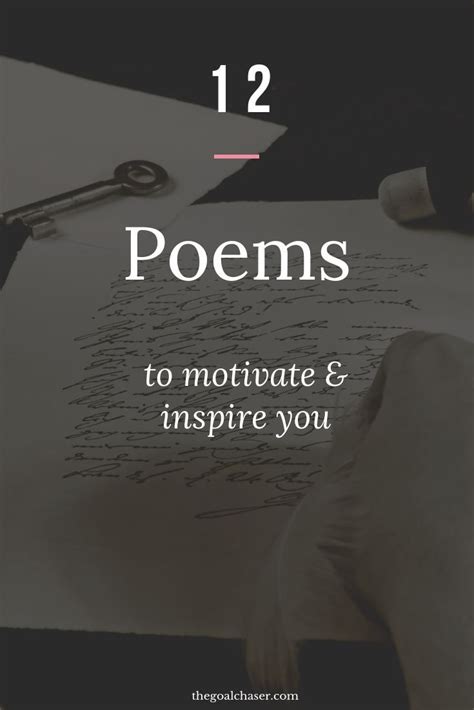 12 Poems To Motivate And Inspire Motivational Poems Inspirational