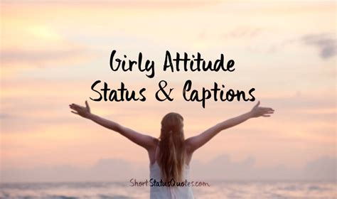 Which is your favorite from this list of single quotes for girl? 365+ Attitude Status for Girls - Girly Attitude Quotes ...