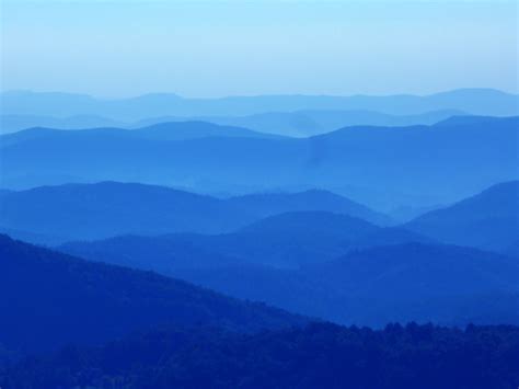 View From Thunder Hill Overlook At Milepost 2904 On The Blue Ridge