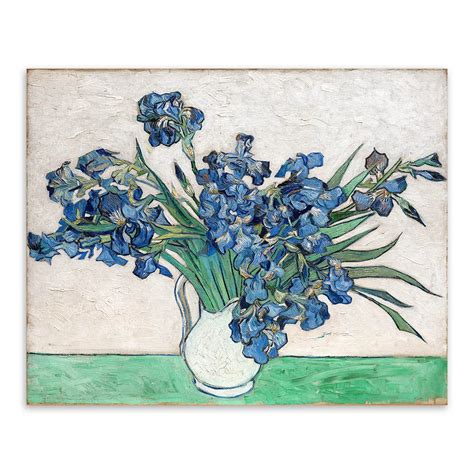 Irises Vincent Van Gogh Modern Blue Flowers Poster Prints Original