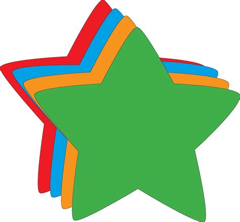 Magnets Large Assorted Color Star