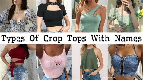Types Of Crop Tops With Names Trendy Aesthetic Crop Top Designs Crop