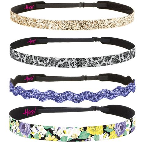 Hipsy Hipsy Womens Adjustable No Slip Floral And Bling Glitter