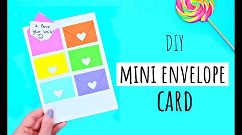 Diy Mini Envelope Card T Ideas Cute And Easy Crafts Youtube