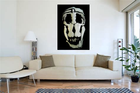 Salvador Dali 7 Women Skull 100 Cotton Canvas Wall Art Picture Print