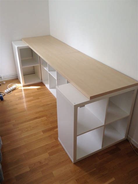 KALLAX Desk Ideas Four Ways To Set Up A Workstation IKEA Hackers In Home Office Decor