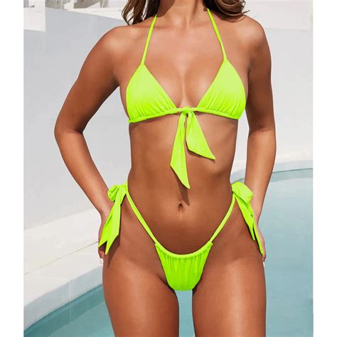 Omkagi Brand Sexy Brazilian Bikini 2019 Women Swimwear Mujer Swimsuit Bandage Push Up Bikini
