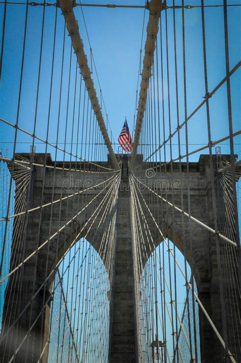 Brooklyn Bridge The Most Famous Bridge Of New York Stock