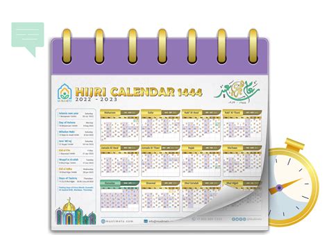 Muslimeto™ Hijri Calendar 1444 2022 Free Download Muslimeto™