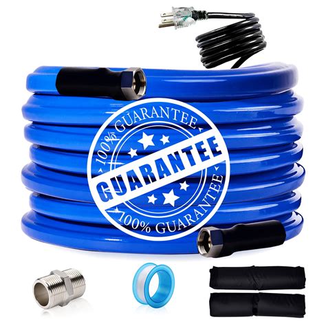 30FT Heated Water Hose for RV Drinking Blue Water Hose Freeze Protectio
