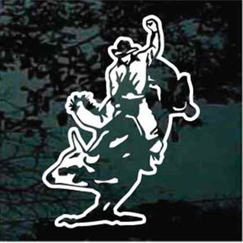 Detailed Bull Rider Car Decals And Window Stickers Decal Junky