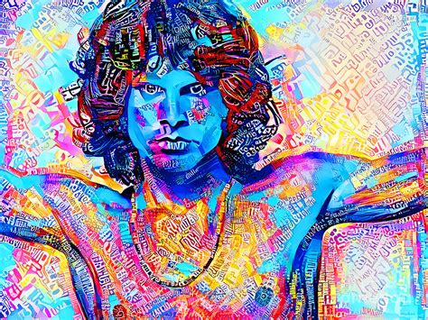 Jim Morrison The Doors In Vibrant Modern Contemporary Urban Style