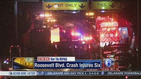6 People Involved In Roosevelt Boulevard Crash Struck By Car 6abc