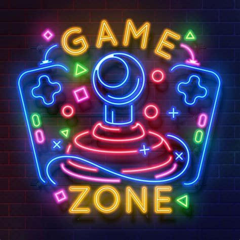Game Zone Led Neon Sign Neon Signs Retro Games Wallpaper Neon Wallpaper
