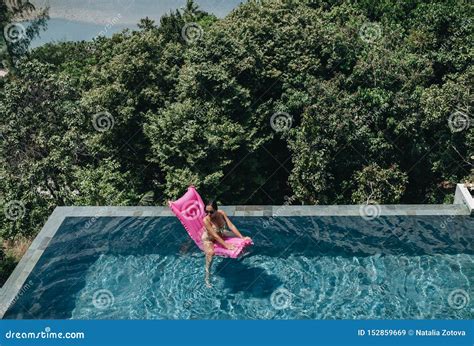 Woman In Bikini Enjoying Summer Sun In Swimming Pool Stock Image 22912
