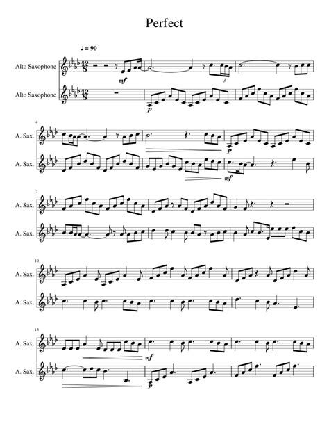 Perfect Sheet Music For Alto Saxophone Download Free In Pdf Or Midi