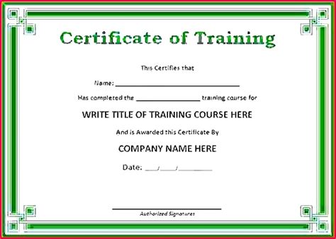 3 Air Force Certificate Of Training Template 14488