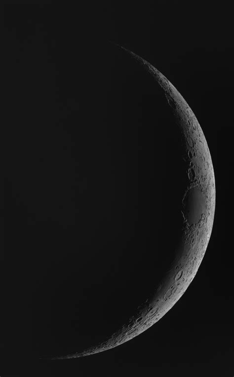 Croissant De Lune Du Soir Astrophotographie Webastro