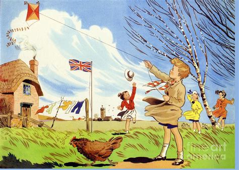 Infant School Illustrations 1950s Uk Drawing By The Advertising Archives