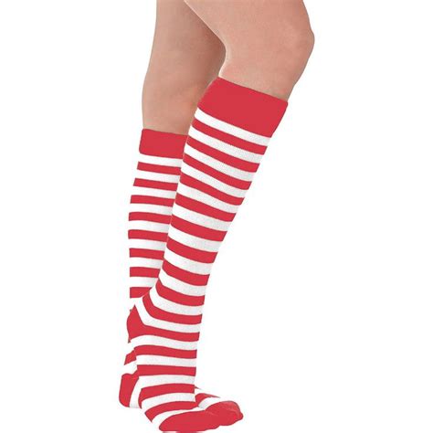Red White Striped Socks Striped Socks Ankle Socks Women Striped