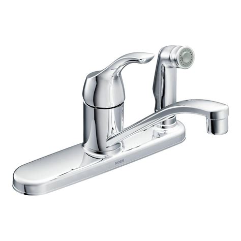 Moen kitchen faucets reliable and high quality. Moen White Kitchen Faucet With Sidespray