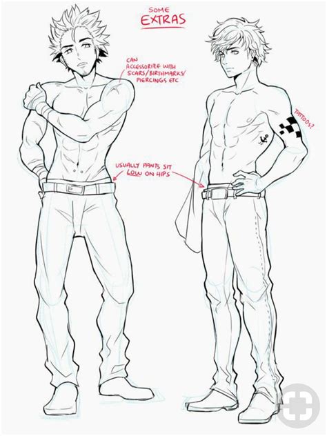 Male Anatomy Drawing Anime Anime Body Templates For Drawing At