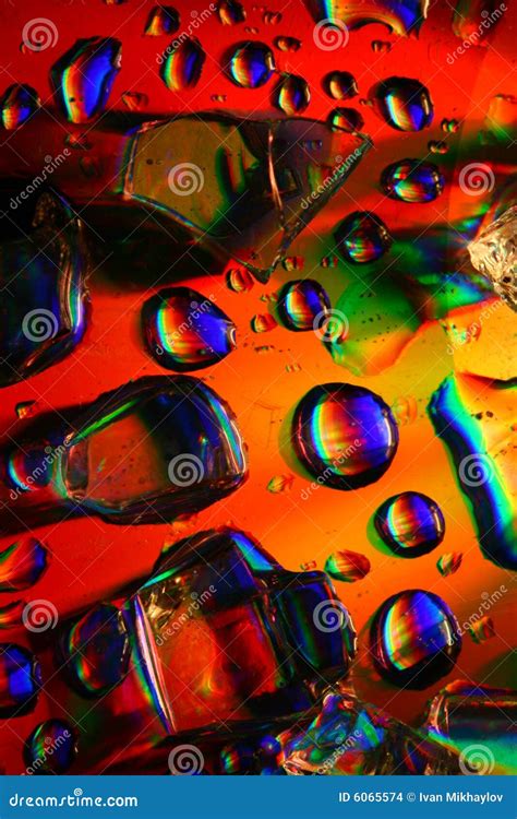 Colored Water Drops Stock Photo Image Of Macro Clear 6065574