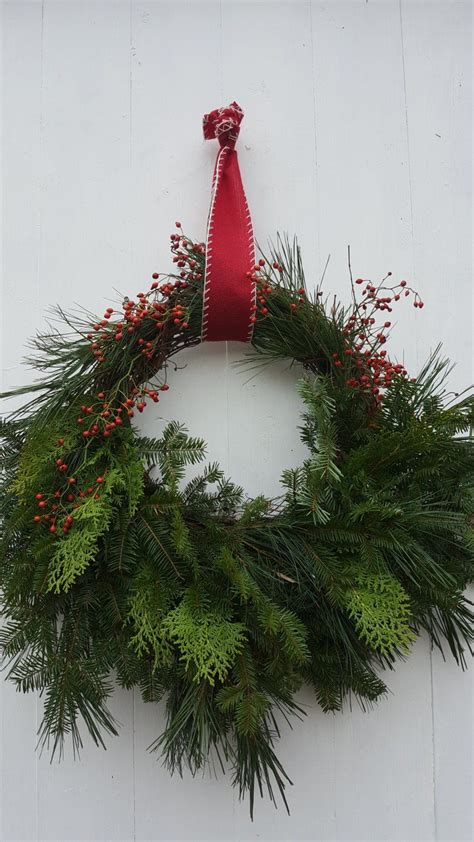 Fresh Cedar And Balsam Holiday Wreath Etsy Fresh Christmas Wreath