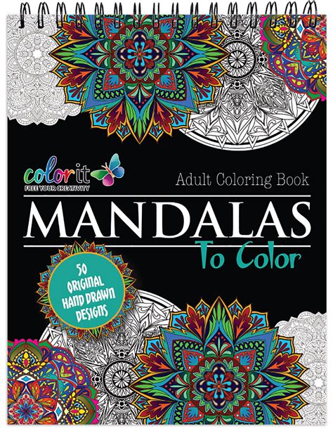 Mandala Coloring Book For Adults With Thick Artist Quality Paper