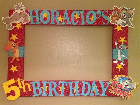 Tom & Jerry Photo Booth Frame Prop | Tom and jerry cake, Tom and jerry photos, Tom and jerry