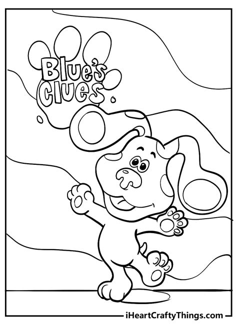 Printable Blues Clues Coloring Pages Updated 2024 Coloring Library