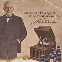 Image result for Thomas Edison patented the phonograph.