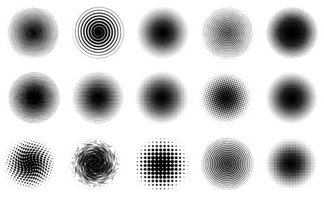 Adobe Illustrator Halftone Circles Vector Pack