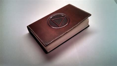 Hand Made Leather Cover For Soft Back Alcoholics Anonymous Big Book By