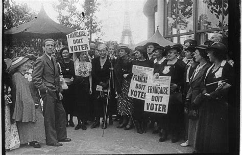 Pr Sidentielle Avant Le Droit De Vote En Des Femmes Fran Aises Ont T Lues Puis