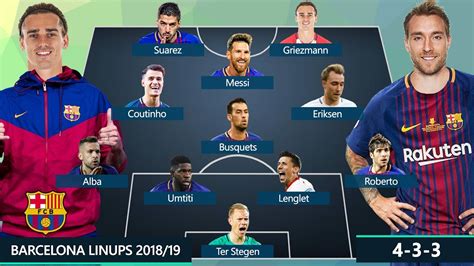 Ahead of barcelona's clash against psg in the champions league round of 16, we compare the two teams and decide who would make a combined starting xi. BARCELONA DREAM TEAM & POTENTIAL LINEUPS 2018/2019 | Ft ...