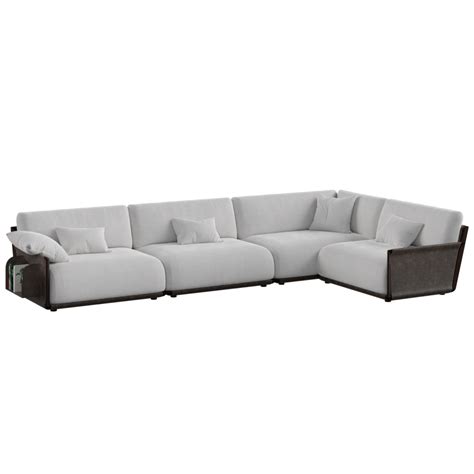 Large Modular Corner Sofa 01 • Imeshh