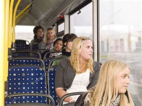 Women On The Bus Stock Photo Gemenacom