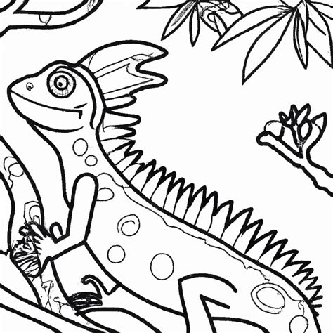 Desenhos De Iguanas Para Colorir Explore A Vida Dos R Pteis