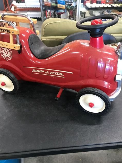 Radio Flyer Fire Engine No 9 Antique Cast Iron Vintage Toys Toy Sale