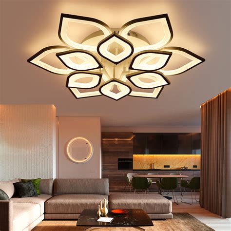 Decorative ceiling lights completely change the look of a room. Modern New Acrylic Modern LED Ceiling Lights For Living ...