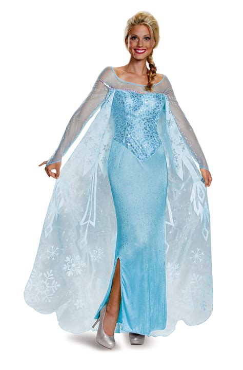 Frozen Elsa Prestige Women S Plus Size Adult Halloween Costume XL