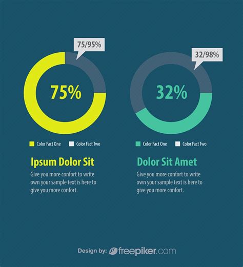 Editable Pie Charts For Infographic Design Infographi