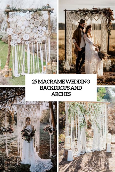25 Macrame Wedding Backdrops And Arches Weddingomania