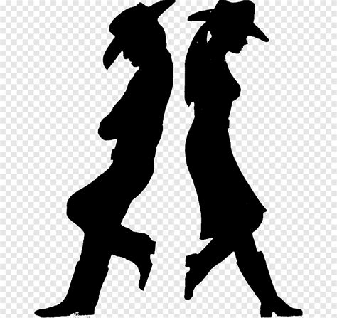 Cowboy Silhouette Western Drawing Horse Western Line Dance Shoe Png