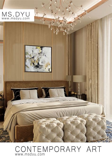 Contemporary Bedroom Interior Design And Wall Art Decoration Ideas