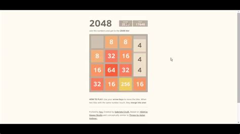 How To Win 2048 Game Youtube