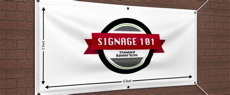 Signage 101 Standard Vinyl Banners Sizes